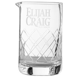 Elijah‎ Craig Bourbon Lead-Free Crystal Mixing Glass 17oz with Spout NEW